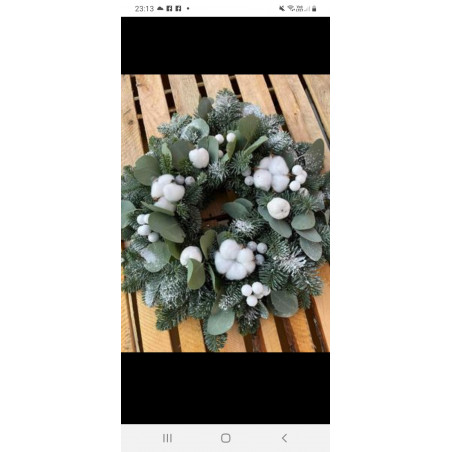 Věnec eucalyptus a bavlna